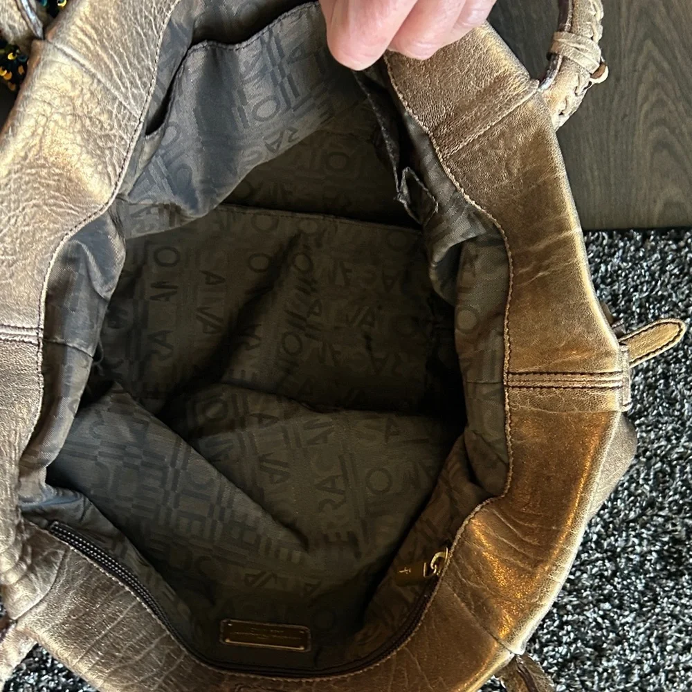 208. Salvatore Ferragamo Metallic Gold/Bronze Shoulder Bag - Picture 11 of 11